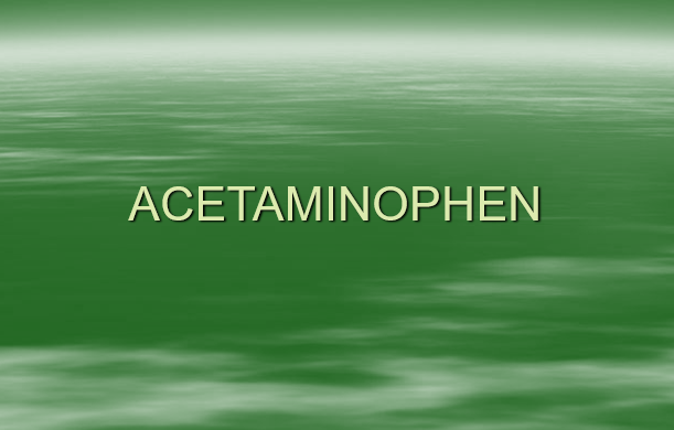 ACETAMINOPHEN